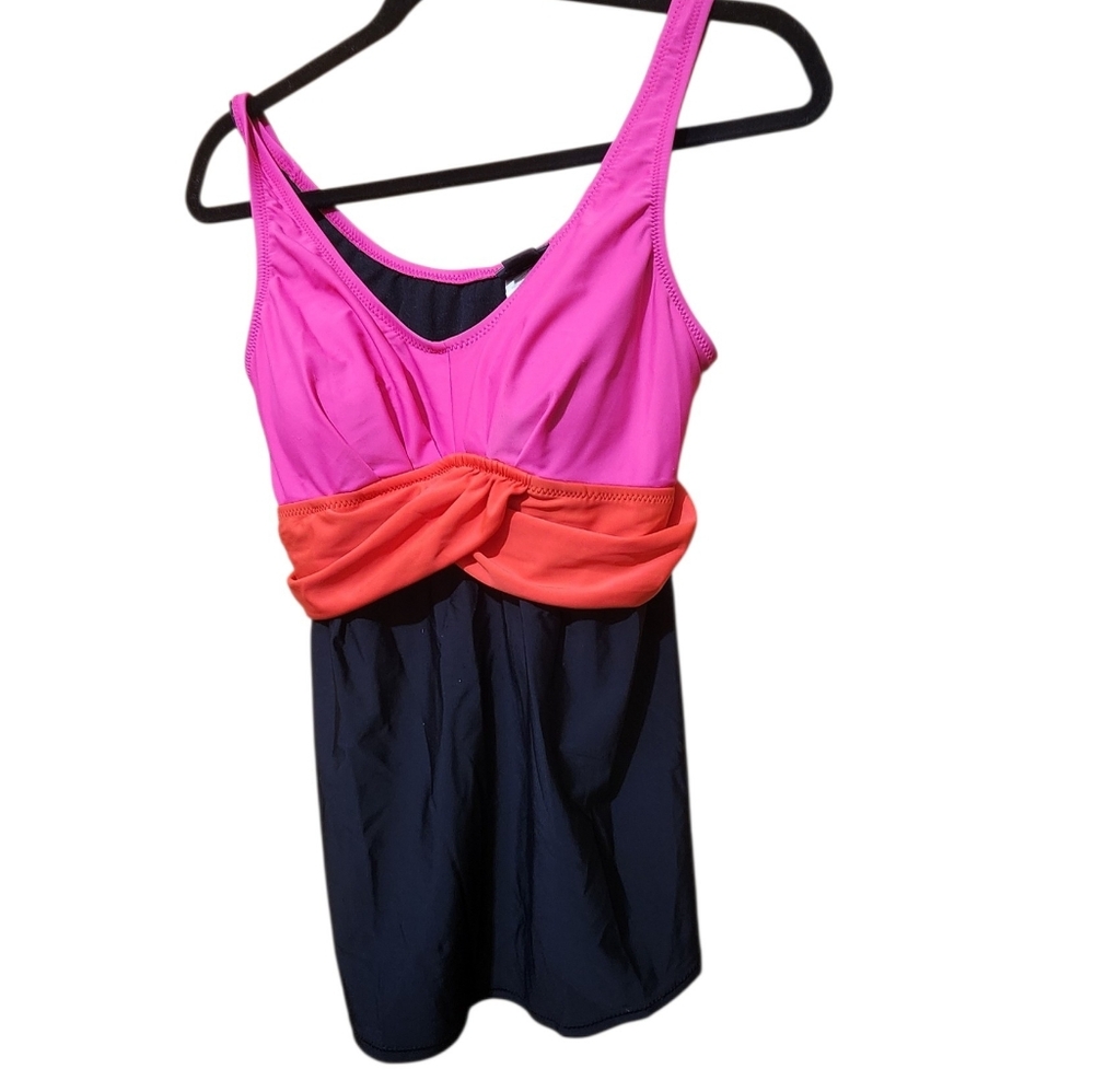 Oh baby by motherhood Colorblock Tankini maternity swim  Top